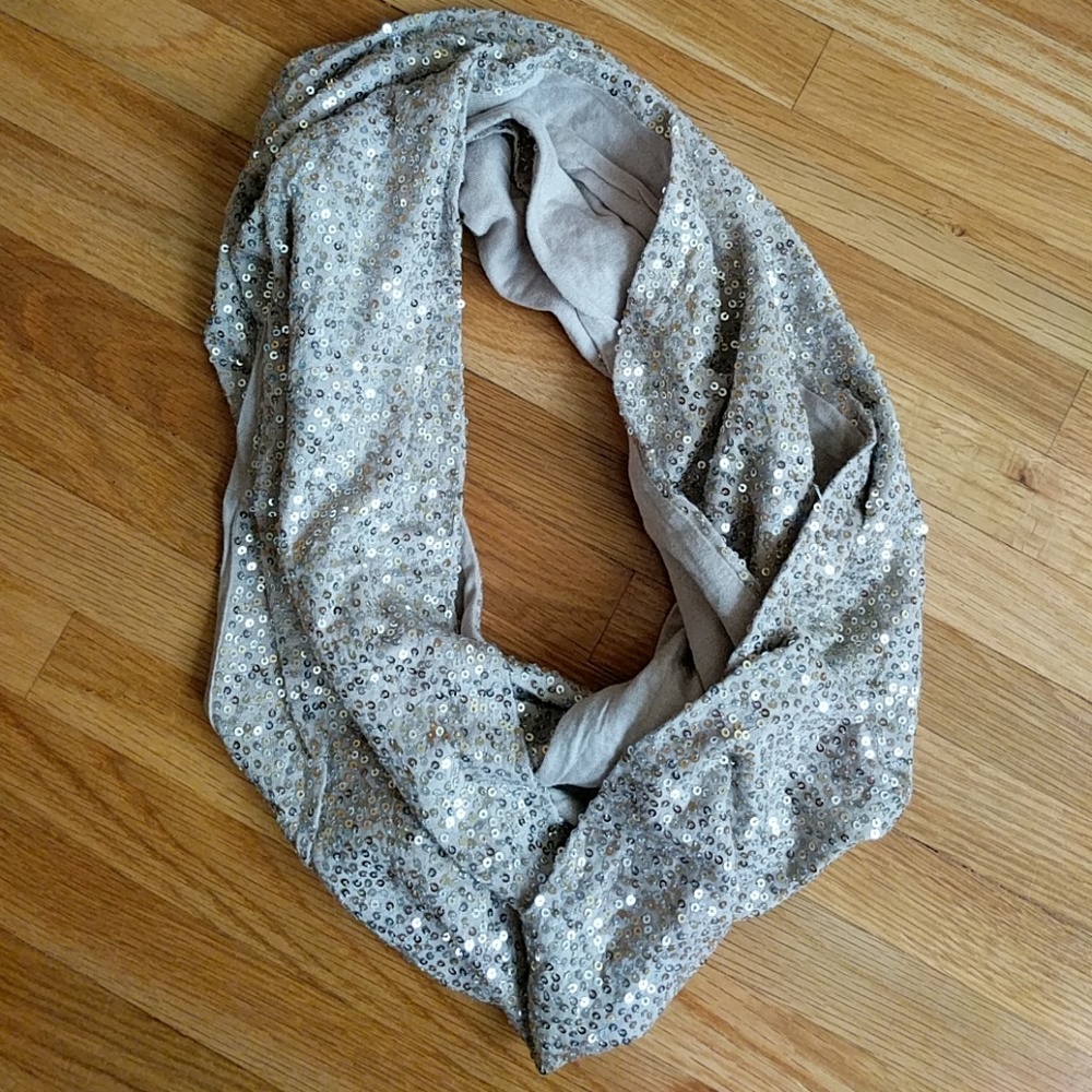 INC sequin infinity scarf